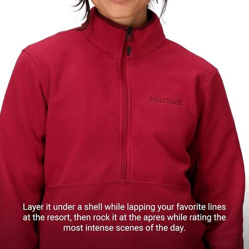 MARMOT Women's Rocklin 1/2 Zip Fleece Pullover Jacket, Purple Fig/Hazy Purple, X-Large in Saudi Arabia