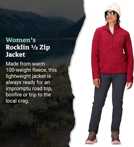 MARMOT Women's Rocklin 1/2 Zip Fleece Pullover Jacket, Purple Fig/Hazy Purple, X-Large in Saudi Arabia
