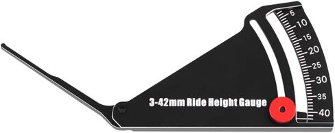 GLOBACT RC Car Ride Height Gauge 3-42mm Adjustable Measuring Ruler for RC Road Vehicles RC Off-Road Vehicles and RC Trucks (Black) in Saudi Arabia