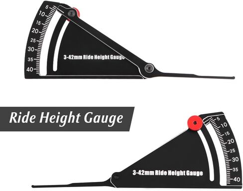 GLOBACT RC Car Ride Height Gauge 3-42mm Adjustable Measuring Ruler for RC Road Vehicles RC Off-Road Vehicles and RC Trucks (Black) in Saudi Arabia
