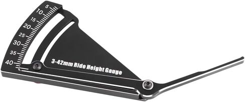 GLOBACT RC Car Ride Height Gauge 3-42mm Adjustable Measuring Ruler for RC Road Vehicles RC Off-Road Vehicles and RC Trucks (Black) in Saudi Arabia