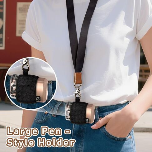 Neck Lanyard for Most Pen Devices, Anti-Lost Lanyard with 3 Sizes Elastic Holder for S-k/V-e/Br-ze/B-u/G-k in Kuwait