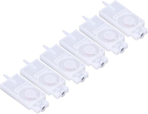 6PCS Ink Damper, PP Material Printer Damper, in Line Interface Ink Damper for 4 X 3 mm Ink Tube Compatible with XP600 Printer (White) in Saudi Arabia