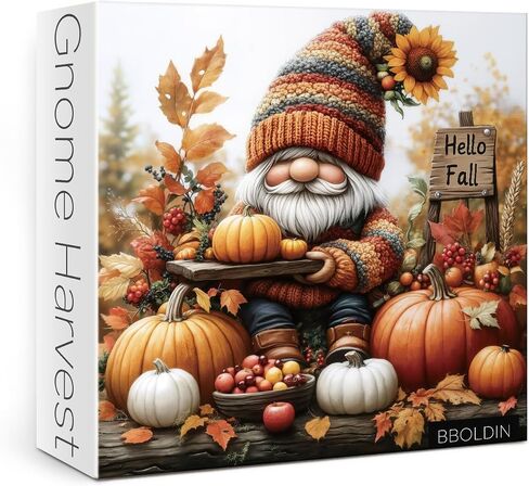 Thanksgiving Fall Gnome Puzzles for Adults 1000 Pieces, Autumn Pumpkin Jigsaw Puzzles, Cozy Harvest Art Puzzles in Saudi Arabia