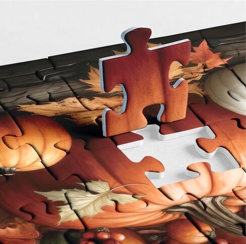 Thanksgiving Fall Gnome Puzzles for Adults 1000 Pieces, Autumn Pumpkin Jigsaw Puzzles, Cozy Harvest Art Puzzles in Saudi Arabia