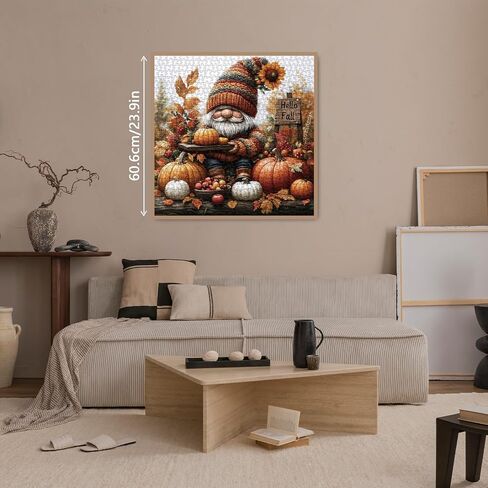 Thanksgiving Fall Gnome Puzzles for Adults 1000 Pieces, Autumn Pumpkin Jigsaw Puzzles, Cozy Harvest Art Puzzles in Saudi Arabia