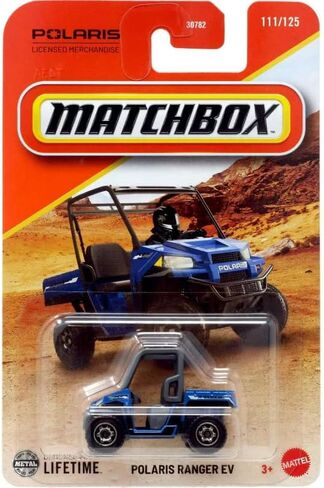 Matchbox Polaris Ranger EV [Blue] 111/125, 1:64 Scale Diecast Car in Saudi Arabia
