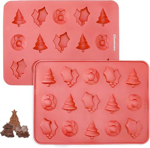 Freshware 12-Cavity Petite Silicone Mould للصابون ، الخبز ، الرغيف ، الكعك ، الكعكة ، خبز الذرة ، فطيرة الجبن ، بودنغ ، وأكثر من ذلك in Kuwait