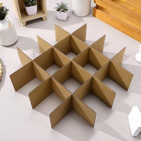 GLEAVI Cardboard Box Dividers for Moving: 5 مجموعات من الورق الشحن من الورق المقوى من السهل تجميعها لفواكه فاكهة المطبخ لوازم تعبئة الأدوات الزجاجية in Saudi Arabia