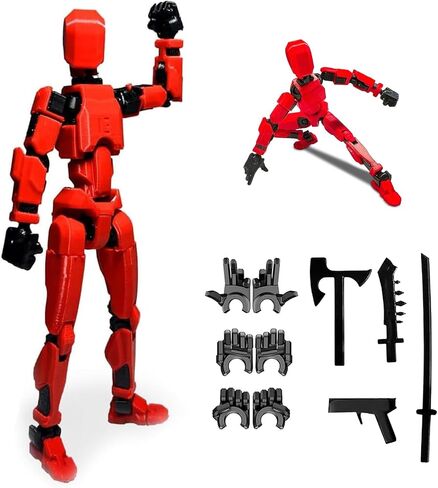 (الانتهاء من التجميع 2025 مجموعة أرقام عمل Titan 13 الجديدة ، Lucky Robot 13 الإجراءات الشكل ثلاثي الأبعاد المطبوعة متعددة المفصلات ، شخصيات عمل نوفا 13 ، ملحقات متعددة (الانتهاء من التجميع- أسود) in Saudi Arabia