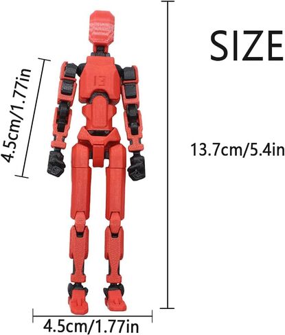 (الانتهاء من التجميع 2025 مجموعة أرقام عمل Titan 13 الجديدة ، Lucky Robot 13 الإجراءات الشكل ثلاثي الأبعاد المطبوعة متعددة المفصلات ، شخصيات عمل نوفا 13 ، ملحقات متعددة (الانتهاء من التجميع- أسود) in Saudi Arabia