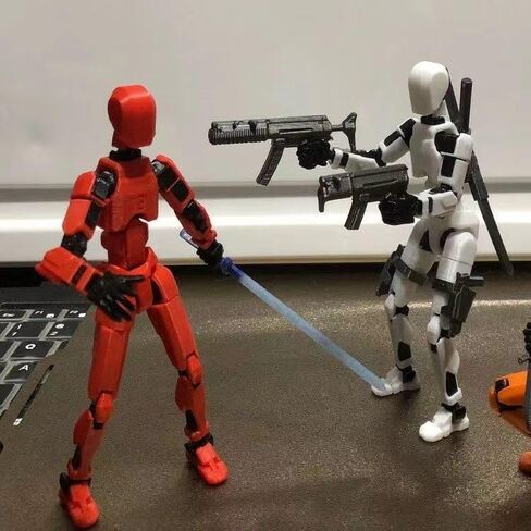 (الانتهاء من التجميع 2025 مجموعة أرقام عمل Titan 13 الجديدة ، Lucky Robot 13 الإجراءات الشكل ثلاثي الأبعاد المطبوعة متعددة المفصلات ، شخصيات عمل نوفا 13 ، ملحقات متعددة (الانتهاء من التجميع- أسود) in Saudi Arabia