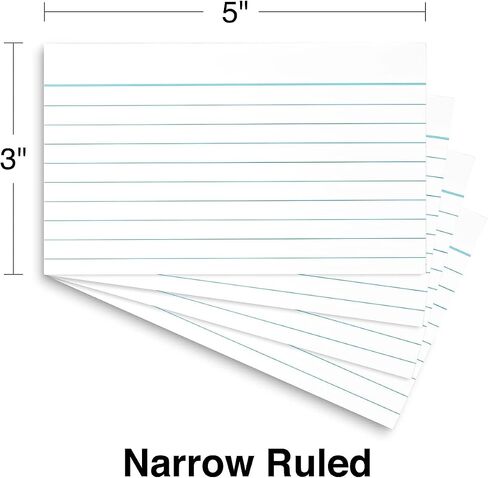 Staples 233601 3-Inch X 5-Inch Line Ruled Index Cards 500/Pack (51009) in Saudi Arabia