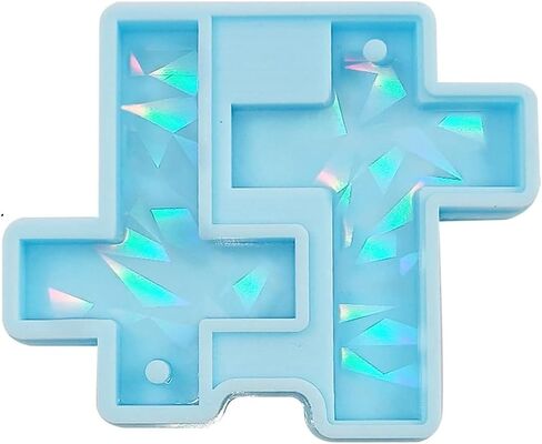 Blue Cross Earring Pendant Keychain Pendant Silicone Mold Jewelry Epoxy Resin Casting Mold Jewelry Casting Supplies, Resin Casting Molds in Saudi Arabia