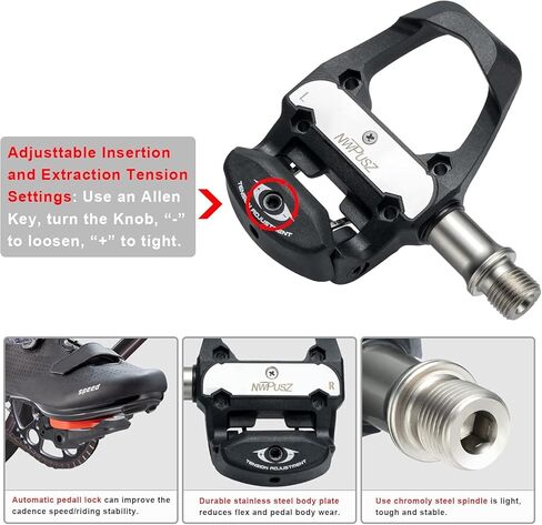 دواسات دراجة SPD Spin، دواسة دراجة للتمرين الداخلي متوافقة مع دواسات دلتا المظهر Peloton/Shimano SPD Spin مع SPD وDelta Cleats in Kuwait