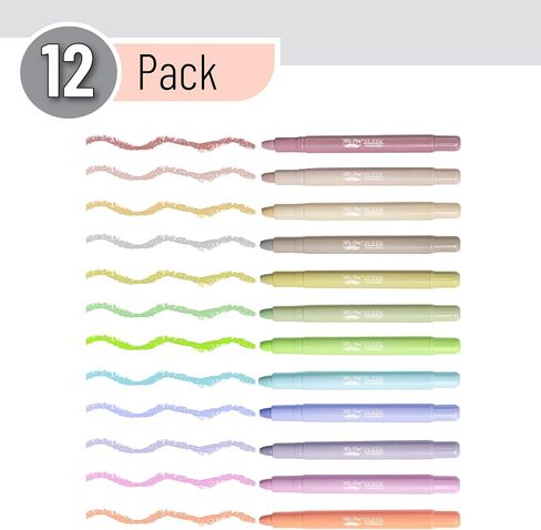 Mr. Pen- gel Highlighter ، 12 حزمة ، ألوان الباستيل ، أبراج الكتاب المقدس لا نزيف ، لا نزيف من أدوات نزيف in Saudi Arabia
