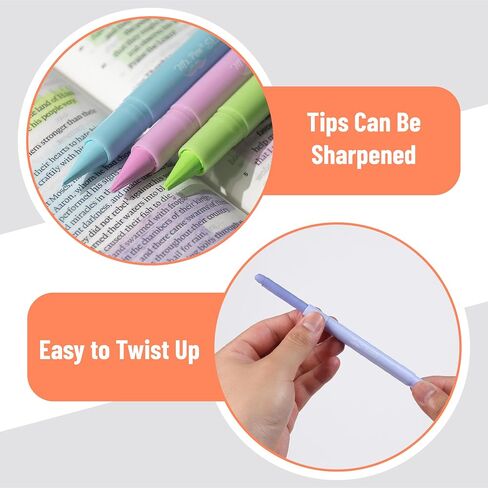 Mr. Pen- gel Highlighter ، 12 حزمة ، ألوان الباستيل ، أبراج الكتاب المقدس لا نزيف ، لا نزيف من أدوات نزيف in Saudi Arabia