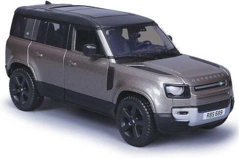 2022 Defender 110 Dark Silver Metallic مع قمة أسود وسقف 1/24 DIECAST MODEL CAR بواسطة BBURAGO 21101SIL in Kuwait