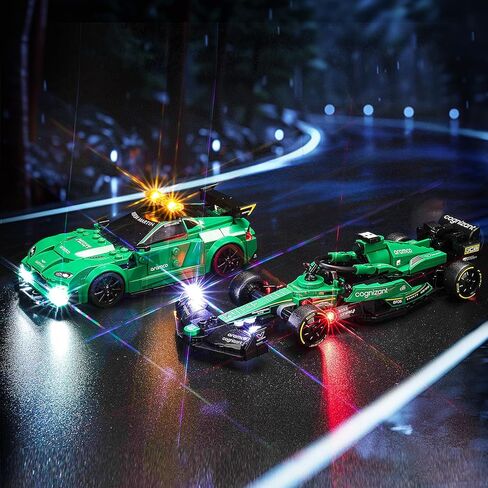 إضاءة LED متوافقة مع Lego Aston Martin Car & AMR23 76925 ، مجموعة الضوء المتوافقة مع LEGO 76925 ، مع إعطاء الضوء للنموذج ، لم يتم تضمين مجموعة النموذج （الإصدار القياسي） in Saudi Arabia