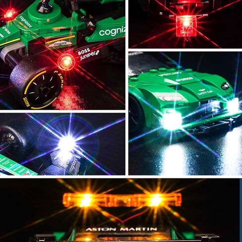 إضاءة LED متوافقة مع Lego Aston Martin Car & AMR23 76925 ، مجموعة الضوء المتوافقة مع LEGO 76925 ، مع إعطاء الضوء للنموذج ، لم يتم تضمين مجموعة النموذج （الإصدار القياسي） in Saudi Arabia