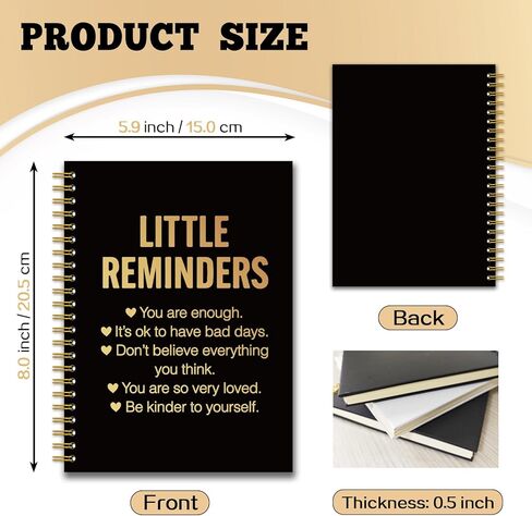 Yazmeen Chao Coordinator Black Gold Spiral Noteboor （160 صفحة） Chao منسق تعريف Grardcover Notebook تقدير الموظف الهدية الهدية هدية مضحكة هدية عيد ميلاد مضحك للمعلم رئيس القائد in Saudi Arabia