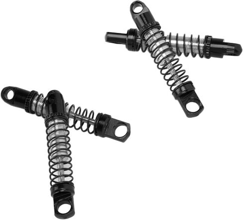 Shock Absorbers, 4 Set Metal Front Rear Shock Absorbers Damper Compatible with D12 1/10 RC Car Upgrades Parts(Black) Model Toys in Saudi Arabia