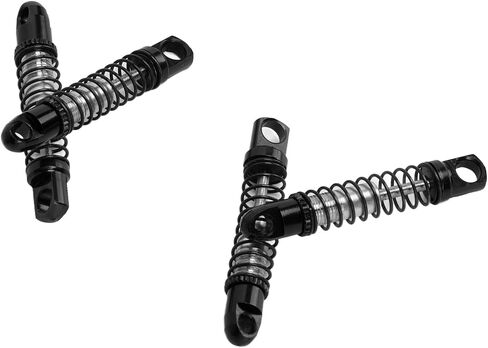 Shock Absorbers, 4 Set Metal Front Rear Shock Absorbers Damper Compatible with D12 1/10 RC Car Upgrades Parts(Black) Model Toys in Saudi Arabia