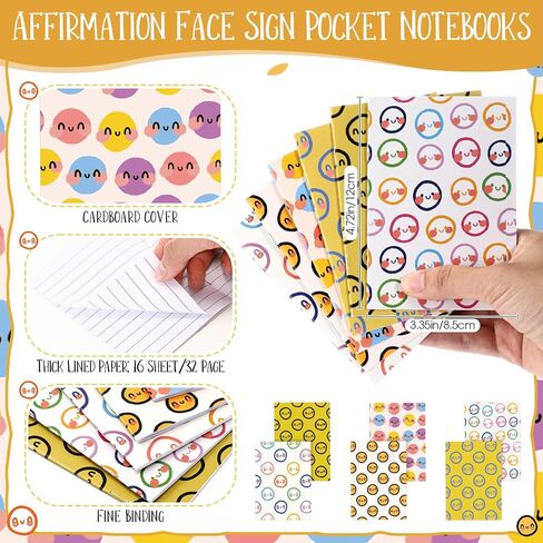 24 PCS MINI Notebooks Smile Smile Face Facor in Saudi Arabia