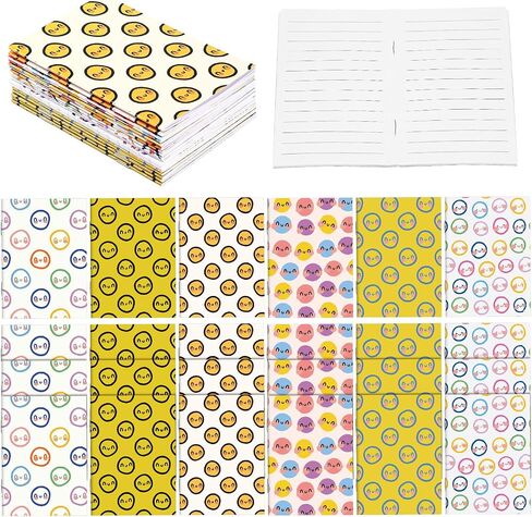 24 PCS MINI Notebooks Smile Smile Face Facor in Saudi Arabia
