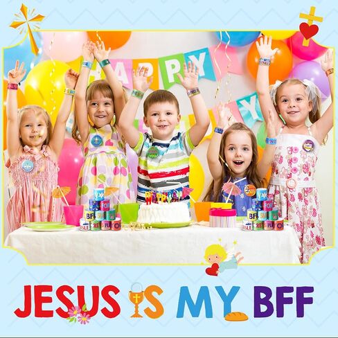 60 Pcs Christian Slap Bracelets Religious Gifts Bible Verse Slap Bracelets Bulk with Badges Jesus Love You Wristbands Inspirational Gifts for VBS Sunday School Supplies Birthday Party Favors in Saudi Arabia