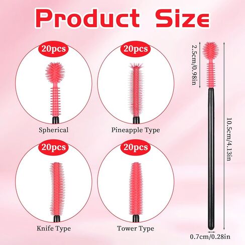 80 PCS Nook و Cranny Machine Cleaning Cleaning Frushes Silicone Clicone Chense Bristles Clean Brush Small Spaces أدوات الخياطة للفرقة الداخلية لفجوات آلة الكمبيوتر in Kuwait