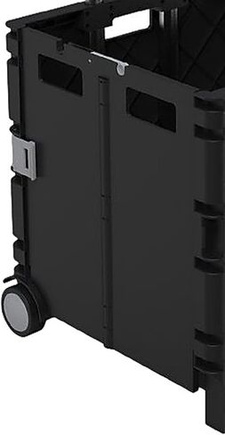 Staples Plastic/Poly Mobile Utility Cart with Dual Wheel, Black, 2/Pack (ST60714-CCVS) in Saudi Arabia