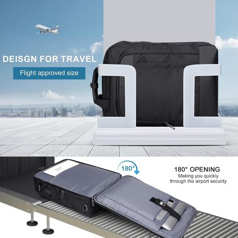 PIJUSHI Laptop Backpack for Women Men Personal Item Travel Backpack Convertible Carry on Bag Flight Approved(PE042 Black) in Kuwait