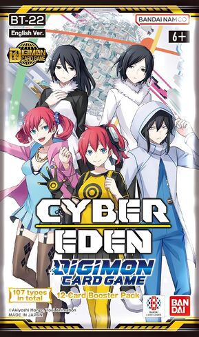بانداي | لعبة بطاقة Digimon: مجموعة الداعم - Cyber ​​Eden (BT -22) | عرض بطاقة التداول معززة | الأعمار 6+ | 2 لاعبين | 20-30 دقيقة وقت اللعب in Saudi Arabia