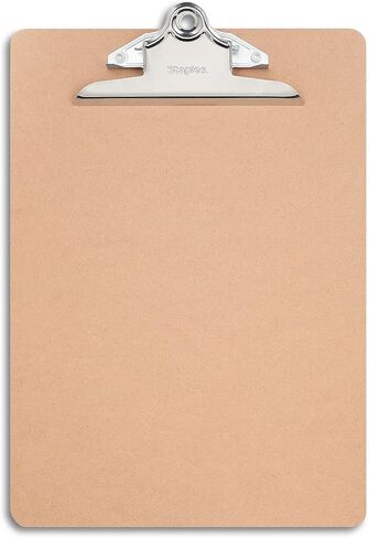Staples Hardboard Clipboards ، حجم الرسالة ، البني الطبيعي ، 3/حزمة (44291) in Saudi Arabia