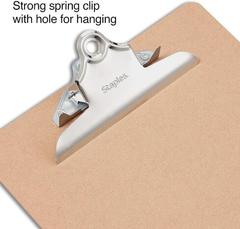 Staples Hardboard Clipboards ، حجم الرسالة ، البني الطبيعي ، 3/حزمة (44291) in Saudi Arabia