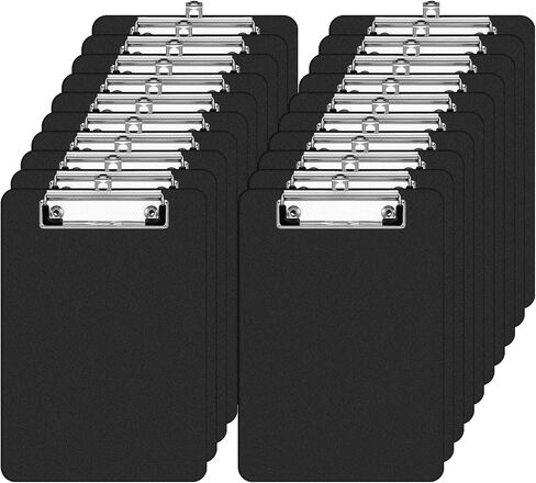 Giantree 20 Pack Small Clipboards 6 x 9 Inch, A5 Memo Mini Clipboards with Pen Holder, Plastic Check Presenters for School Office Restaurant Cafe Hotel Cafe Shopping List in Saudi Arabia