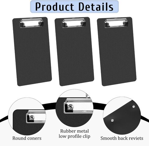 Giantree 20 Pack Small Clipboards 6 x 9 Inch, A5 Memo Mini Clipboards with Pen Holder, Plastic Check Presenters for School Office Restaurant Cafe Hotel Cafe Shopping List in Saudi Arabia