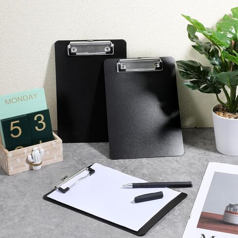 Giantree 20 Pack Small Clipboards 6 x 9 Inch, A5 Memo Mini Clipboards with Pen Holder, Plastic Check Presenters for School Office Restaurant Cafe Hotel Cafe Shopping List in Saudi Arabia