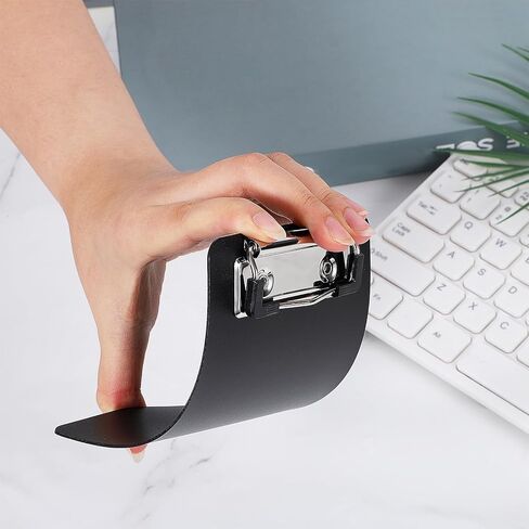 4" X 6" Small Clipboards, 2 PCS Black & Blue Plastic Mini Clipboards Mini Clipboard with Stainless Steel Retaining Clips Portable Pocket Clipboard for Home Restaurants Supermarket Offices in Kuwait