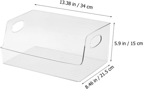 Clear Book Storage Bins for Organizing Books and Supplies Transparent Standard for Classroom and Home Shelf Organization in Saudi Arabia