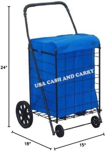 TM Jumbo Liner, Blue, 24" x 18" x 15" - Fits Large Shopping Carts in Saudi Arabia