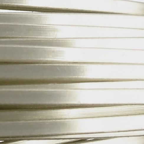 The Beadsmith Half-Round Craft Wire - Medium Temper Beading Wire, Silver Color, 16 Gauge, 4 Yards in Saudi Arabia