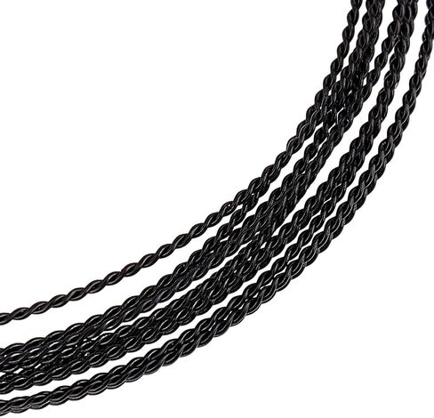 BENECREAT 20 Gauge Black Twist Jewelry Wire, 15Ft Tarnish Resistant Brass Craft Jewelry Wrapping Wire Round Welding Wire for Jewelry Beading Craft Work Making Supplies in Saudi Arabia