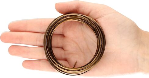 The Beadsmith Half-Round Craft Wire - Medium Temper Beading Wire, Vintage Bronze Color, 21 Gauge, 7 Yards in Saudi Arabia