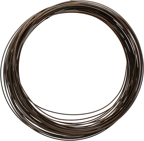 The Beadsmith Half-Round Craft Wire - Medium Temper Beading Wire, Vintage Bronze Color, 21 Gauge, 7 Yards in Saudi Arabia