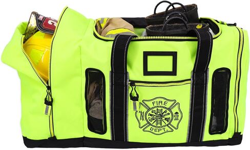 حقيبة معدات Lightning X Fireman Fireman المعاد تصميمها حديثًا مع حجرة للخوذة وفتحات شبكية وصليب مالطي للمستجيب الأول in Kuwait