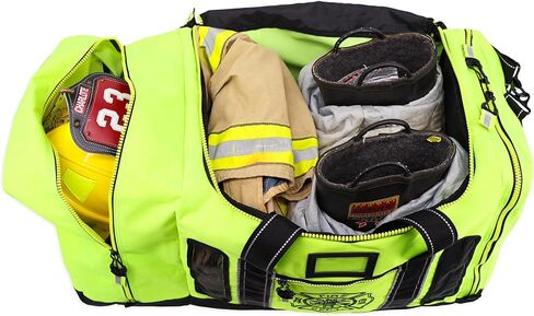 حقيبة معدات Lightning X Fireman Fireman المعاد تصميمها حديثًا مع حجرة للخوذة وفتحات شبكية وصليب مالطي للمستجيب الأول in Kuwait