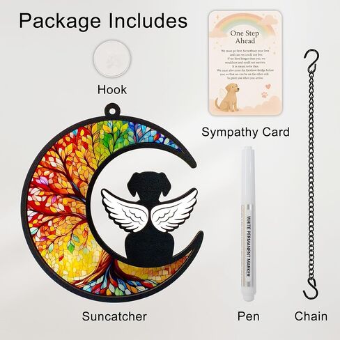 Pet Memorial Suncatcher, Dog Memorial Gifts, Pet Loss, Pet Sympathy, Thoughtful Dogs Remembrance, Bereavement Gifts in Saudi Arabia