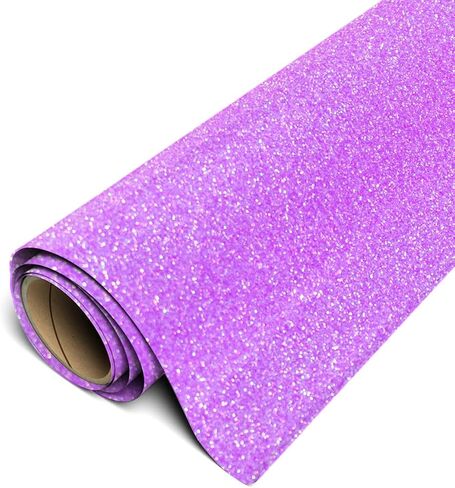 SISER GLITTER HTV 12 "× 3 قدم لفة (نيون أرجوانية) الحديد على فينيل نقل الحرارة in Saudi Arabia